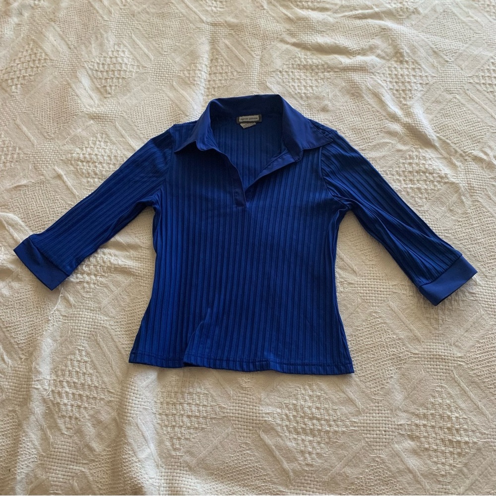 Y2K Royal Blue Office shirt